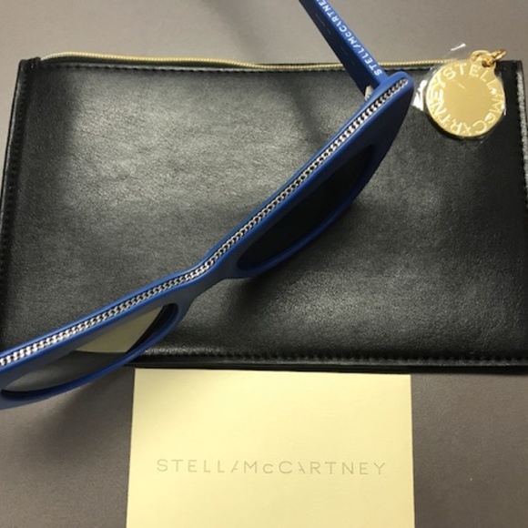 STELLA McCARTNEY SC0006S Cat Eye Blue Sunglasses - Picture 8 of 8